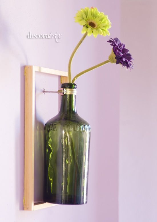 Marco botella Manualidades con botellas recicladas en botellas