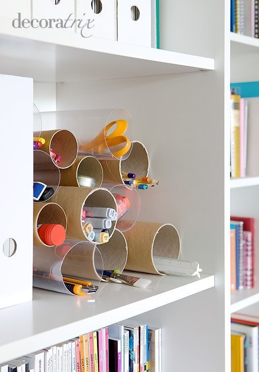 reciclarlos para organizar la librería