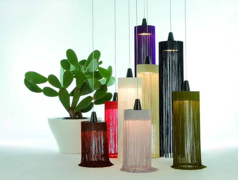 lampara de techo Swing fombuena Lámparas de techo con pantallas de tela