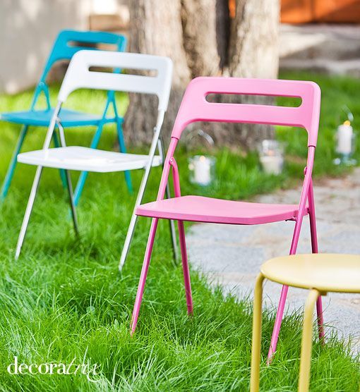 comedor de verano con sillas de colores comedor de verano con sillas de colores