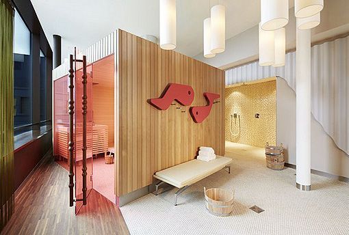 Sauna del 25 Hours, un hotel moderno en Zürich  Sauna del 25 Hours, un hotel moderno en Zürich