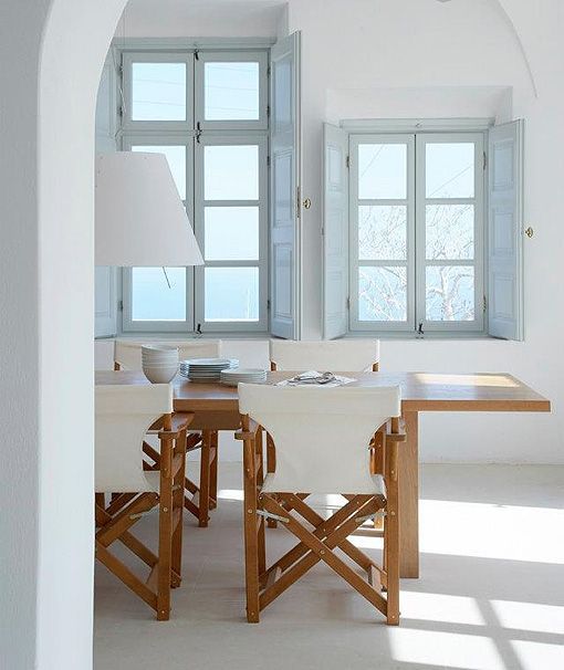 comedor_rustico Casa de vacaciones en Grecia