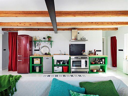 cocina Decoración de estilo rústico renovado