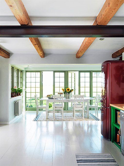 comedor Decoración de estilo rústico renovado