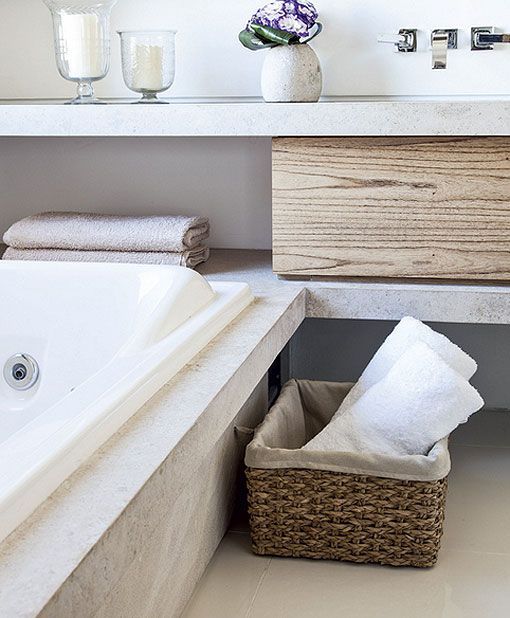 Baño cálido y moderno Baño cálido y moderno