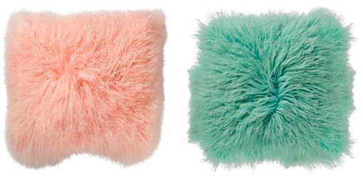 Los nuevos diseños de cojines con pelo de colores Los nuevos diseños de cojines con pelo de colores