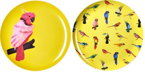 Novedades de primavera 2014: vajilla con motivos de pájaros tropicales de habitat Novedades de primavera 2014: vajilla con motivos de pájaros tropicales de habitat