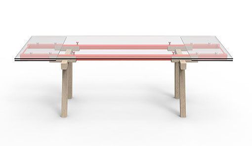 Salone del Mobile 2014: mesa de comedor extensible Bonaldo Salone del Mobile 2014: mesa de comedor extensible Bonaldo