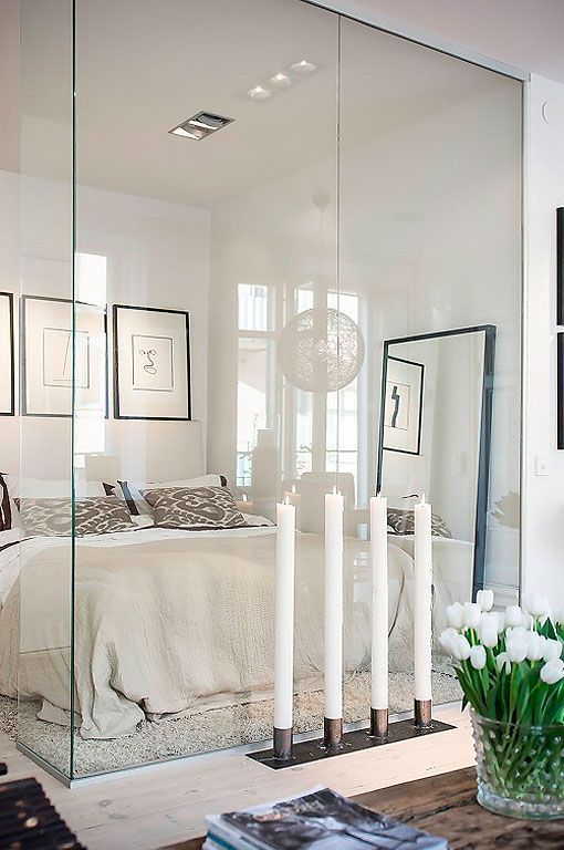 Dormitorio en un apartamento de 55 metros Dormitorio en un apartamento de 55 metros