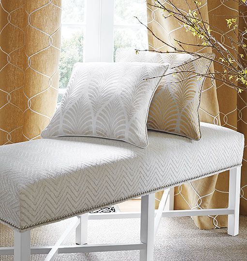 Nuevas telas con bordados y estampados Theresa Trellis de Anna French Nuevas telas con bordados y estampados Theresa Trellis de Anna French