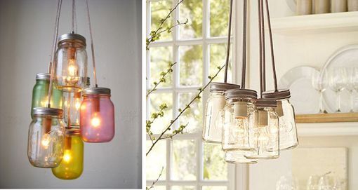 Reciclar tarros de vidrio de conservas para hacer lámparas Reciclar tarros de vidrio de conservas para hacer lámparas