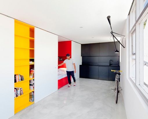 micro apartamento con paneles correderos micro apartamento con paneles correderos