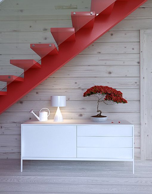 Salón, comedor y cocina integrados en un espacio de doble altura Salón, comedor y cocina integrados en un espacio de doble altura