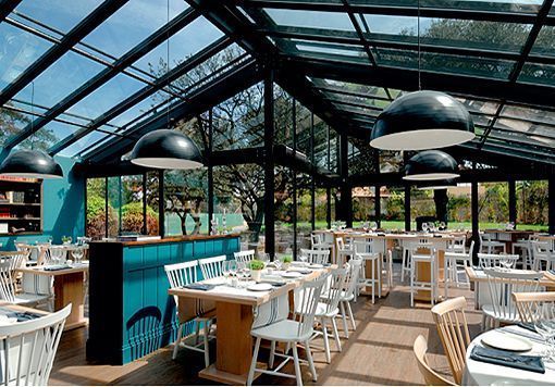 Cabaña Marconi en un invernadero acristalado cabaña marconi en un invernadero acristalado