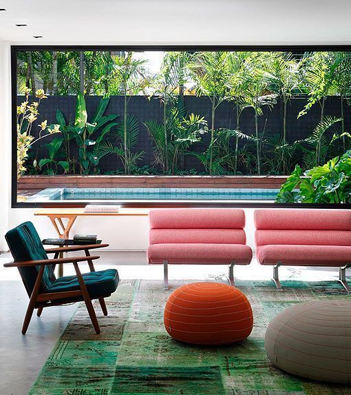 Salón en colores alegres y modernos Salón en colores alegres y modernos