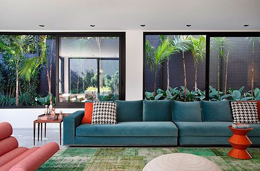 Salón en colores alegres y modernos Salón en colores alegres y modernos