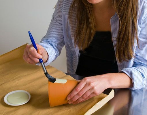 maceteros de tarracota pintados y grabados para decorar el jardín maceteros de terracota pintados y grabados para decorar el jardín