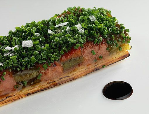 Sergi Arola, Coca de foie con verduras Sergi Arola, Coca de foie con verduras