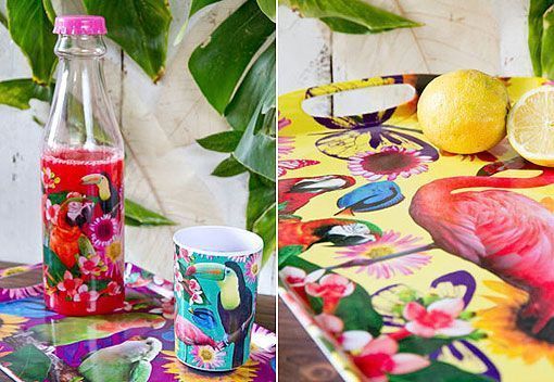 Estampados tropicales en el menaje Estampados tropicales en el menaje