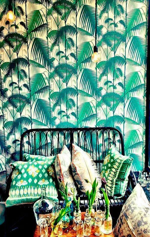 Estampados tropicales: palmeras verdes Estampados tropicales: palmeras verdes