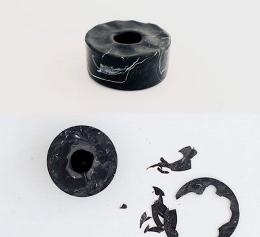 Candeleros de arcilla, recortar los bordes Candeleros de arcilla, recortar los bordes