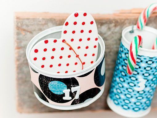DIY calendario de adviento con palets y latas recicladas DIY calendario de adviento con palets y latas recicladas