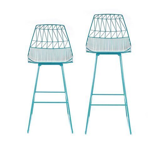 Muebles y complementos de rejilla, de Bend: taburetes rurquesa Muebles y complementos de rejilla, de Bend: taburetes rurquesa