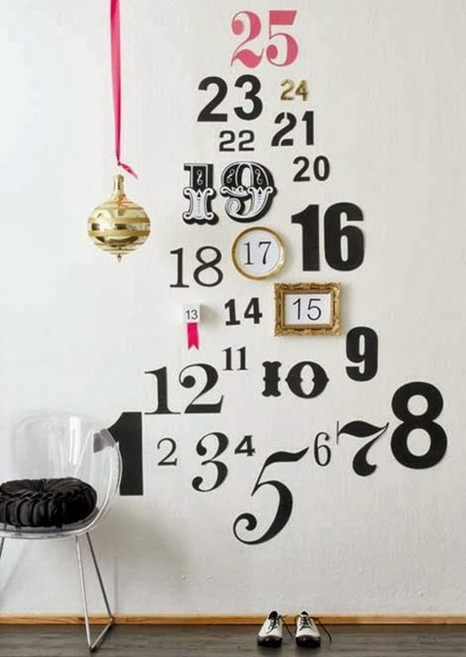 vinilos en navidad calendario de adviento
