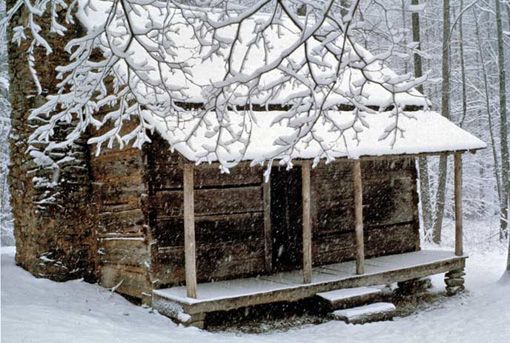 La cabaña de Papá Noel rústica y sencilla La cabaña de Papá Noel rústica y sencilla