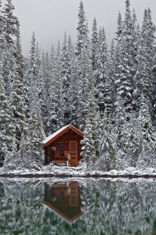 La cabaña de Papá Noel con bosque y lago La cabaña de Papá Noel con bosque y lago