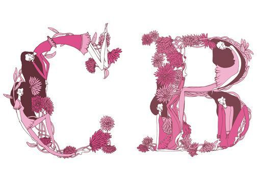 Piezas de cerámica pintada a mano con iniciales de la ilustradora Lara Costafreda Piezas de cerámica pintada a mano con iniciales de la ilustradora Lara Costafreda