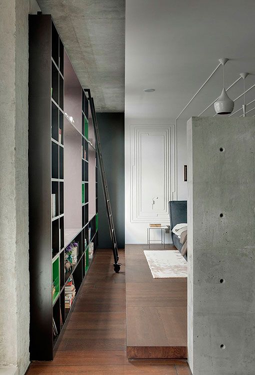 Piso moderno y cómodo: muro entre salón y dormitorio Piso moderno y cómodo: muro entre salón y dormitorio