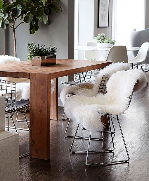 Salón-comedor en gris y blanco Salón-comedor en gris y blanco
