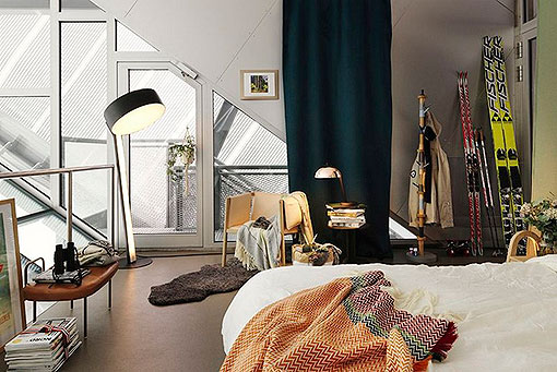 Ático con paredes de cristal, en Holmenkollen Ático con paredes de cristal, en Holmenkollen