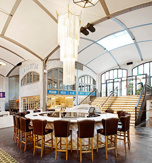 Multiespacio gastronómico El Nacional: barra de ostras Multiespacio gastronómico El Nacional: barra de ostras