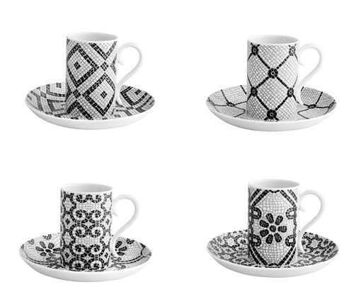 Colecciones de porcelana y cerámica Vista Alegre: tazas Calzada Portuguesa Colecciones de porcelana y cerámica Vista Alegre: tazas Calzada Portuguesa