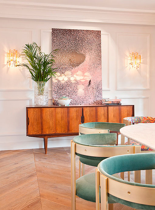 Comedor con cocina integrada: Beatriz Silveira en Casa Decor 2015 Comedor con cocina integrada: Beatriz Silveira en Casa Decor 2015