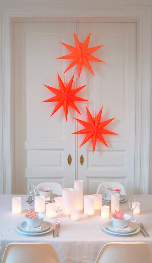 Adornar la casa de Navidad: estrellas pintadas Adornar la casa de Navidad: estrellas pintadas