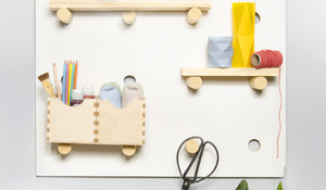 Tocador de madera de lo más chic con  acabado chalk paint.