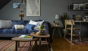 Zona de estar de un apartamento de 35 metros