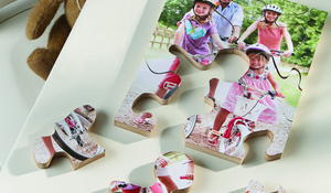 Foto-puzle, materiales