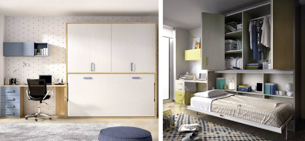 Cama plegable con armario