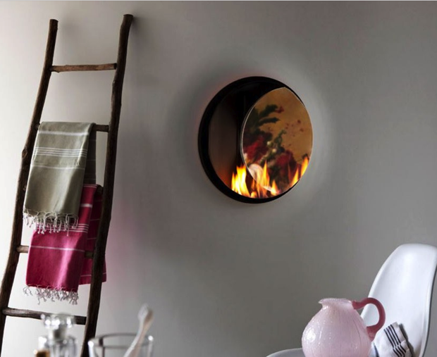 chimenea circular de doble cara chimenea circular de doble cara