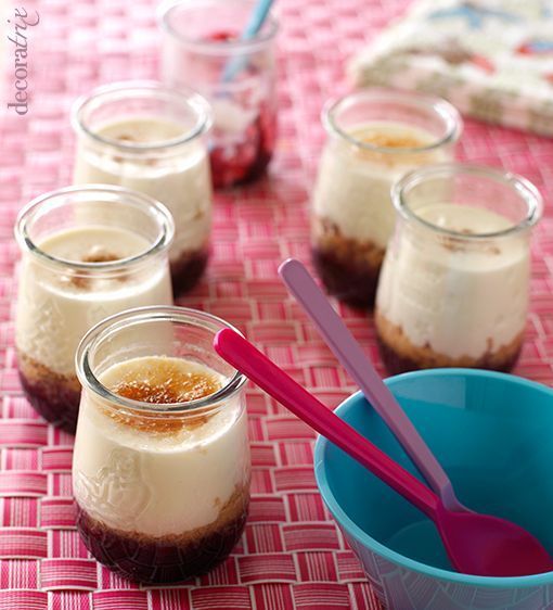 Cheescake en tarritos de cristal