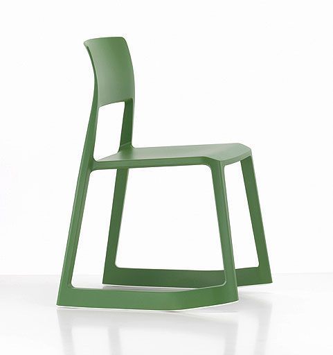 nueva silla tip ton de vitra en verde