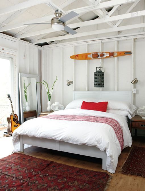 casita de madera prefabricada, dormitorio