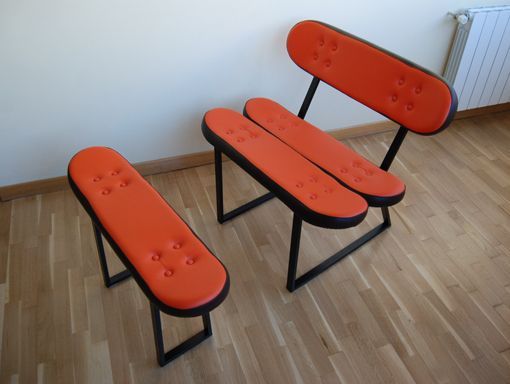 Insignificante Arte equilibrio Muebles hechos con skateboards