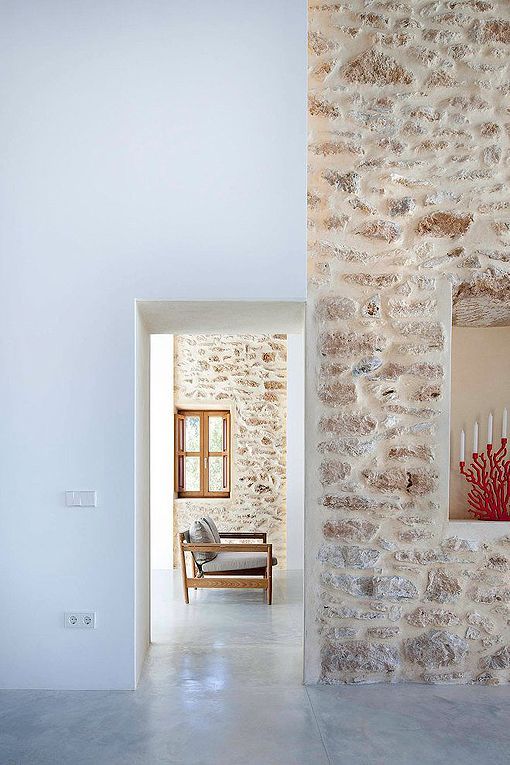 Casa payesa en Formentera, con suelos de cemento