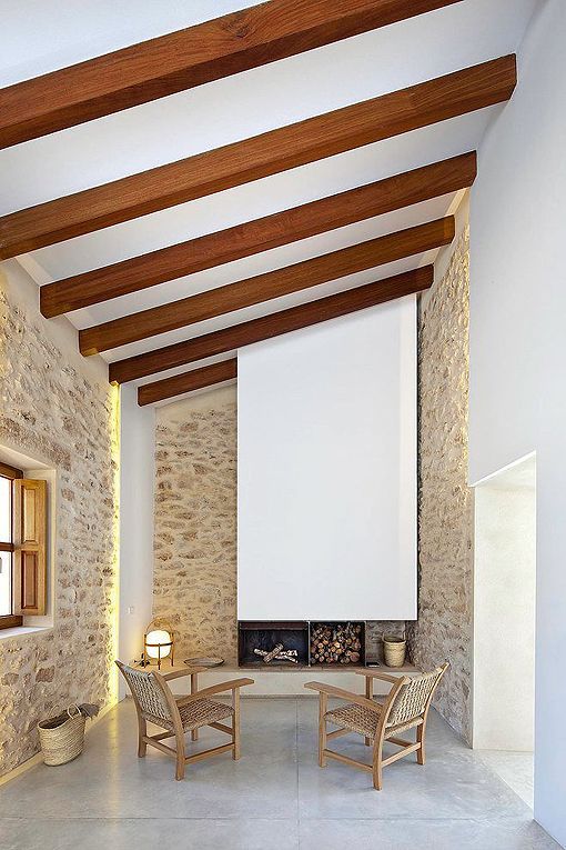 Casa payesa en Formentera, chimenea