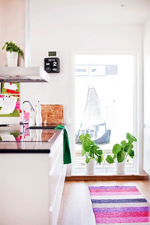 Decoración nórdica con mucho color